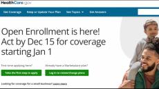HealthCare.gov home page
