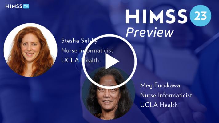 Stesha Selsky and Meg Furukawa, nurse informaticists for the UCLA Health System